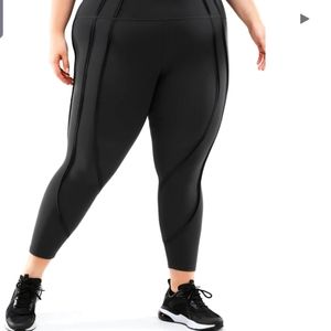 Plus high waisted black fabletics legging